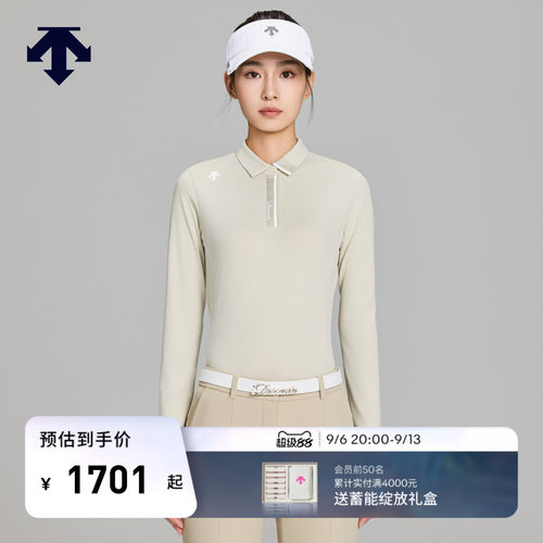 DESCENTEGOLF 迪桑特高尔夫 女士PRO系列长袖POLO衫早秋