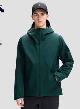 DESCENTE迪桑特DUALIS系列都市通勤男士GTX防水透湿3L冲锋衣