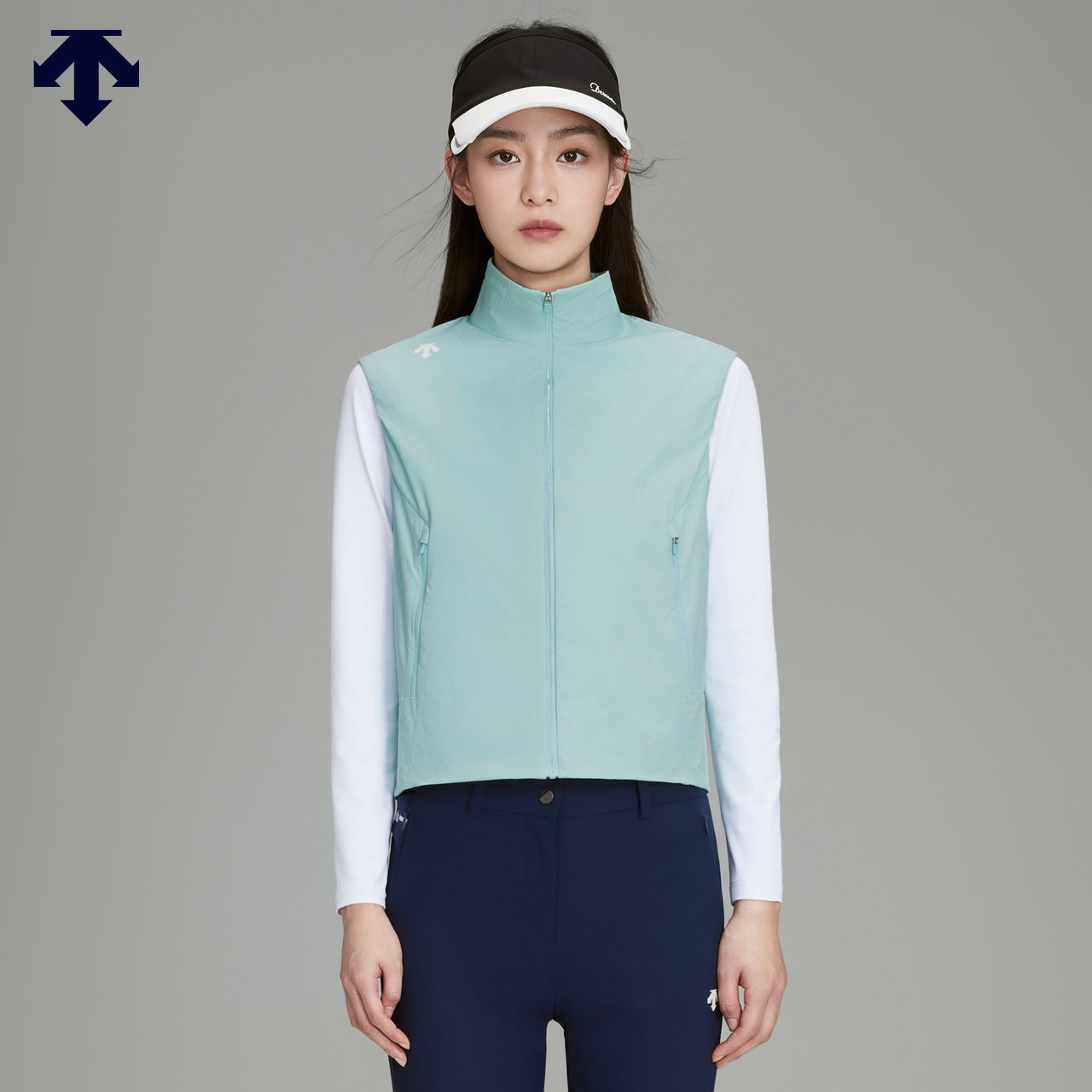 DESCENTEGOLF迪桑特高尔夫女士轻质防晒马夹外套 春夏