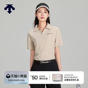 POLO衫 CORE透气V领短袖 迪桑特高尔夫女士S DESCENTEGOLF