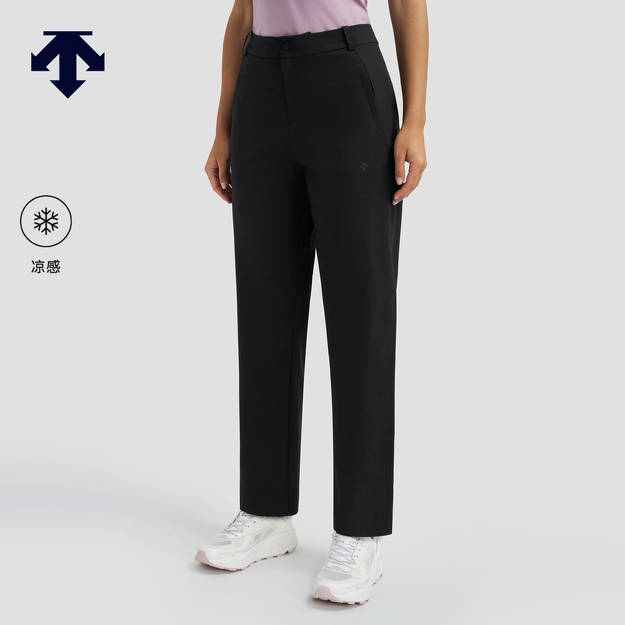 DESCENTE迪桑特DUALIS系列都市通勤女士梭织运动长裤