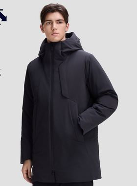 DESCENTE迪桑特DUALIS都市通勤男士中长款鹅绒派克羽绒服