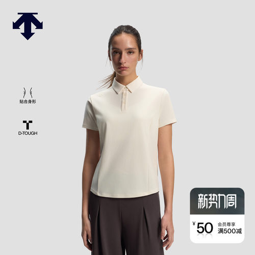 DESCENTE迪桑特WOMEN’S TRAINING系列女士D-TOUGH短袖POLO衫