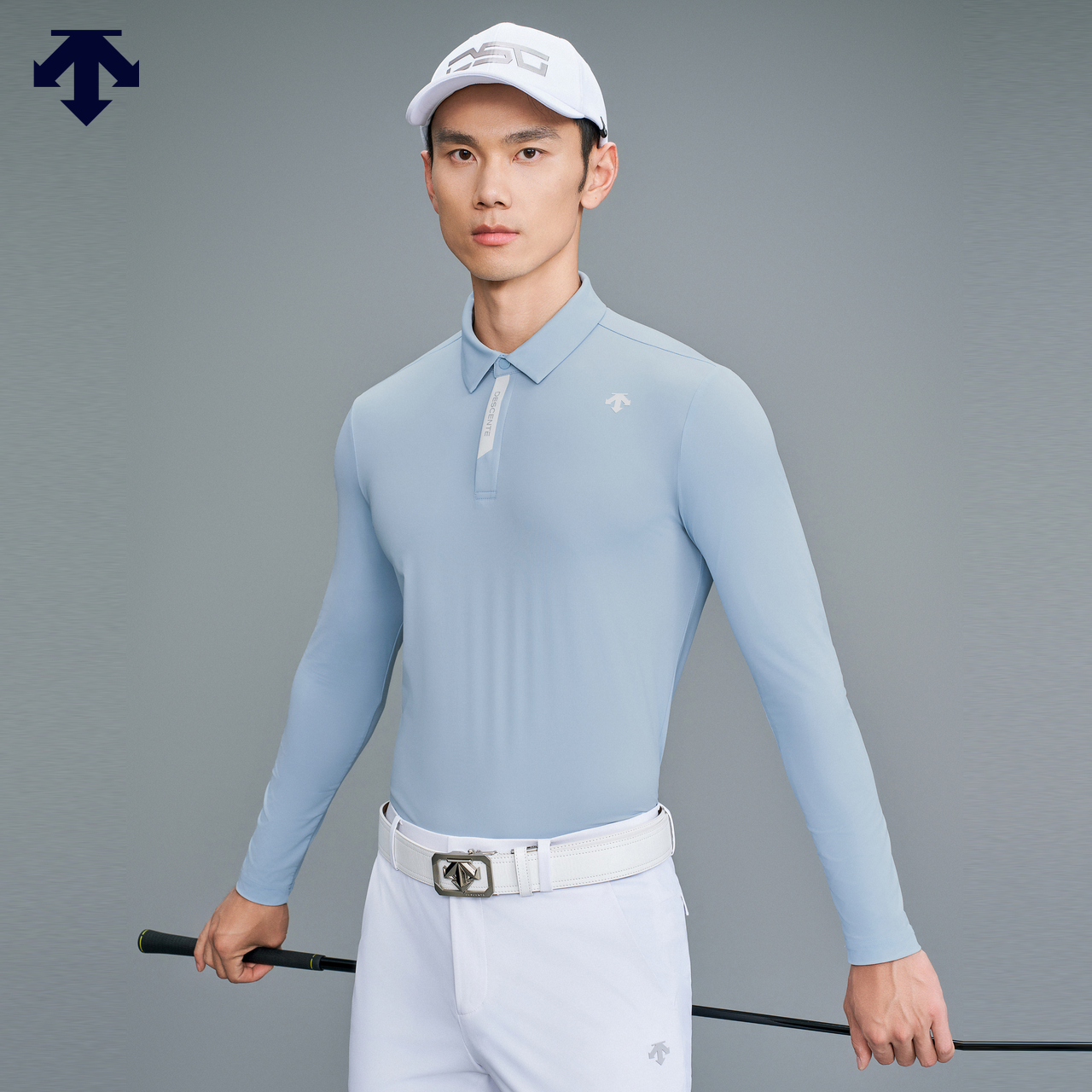 DESCENTEGOLF 迪桑特高尔夫男士长袖POLO衫