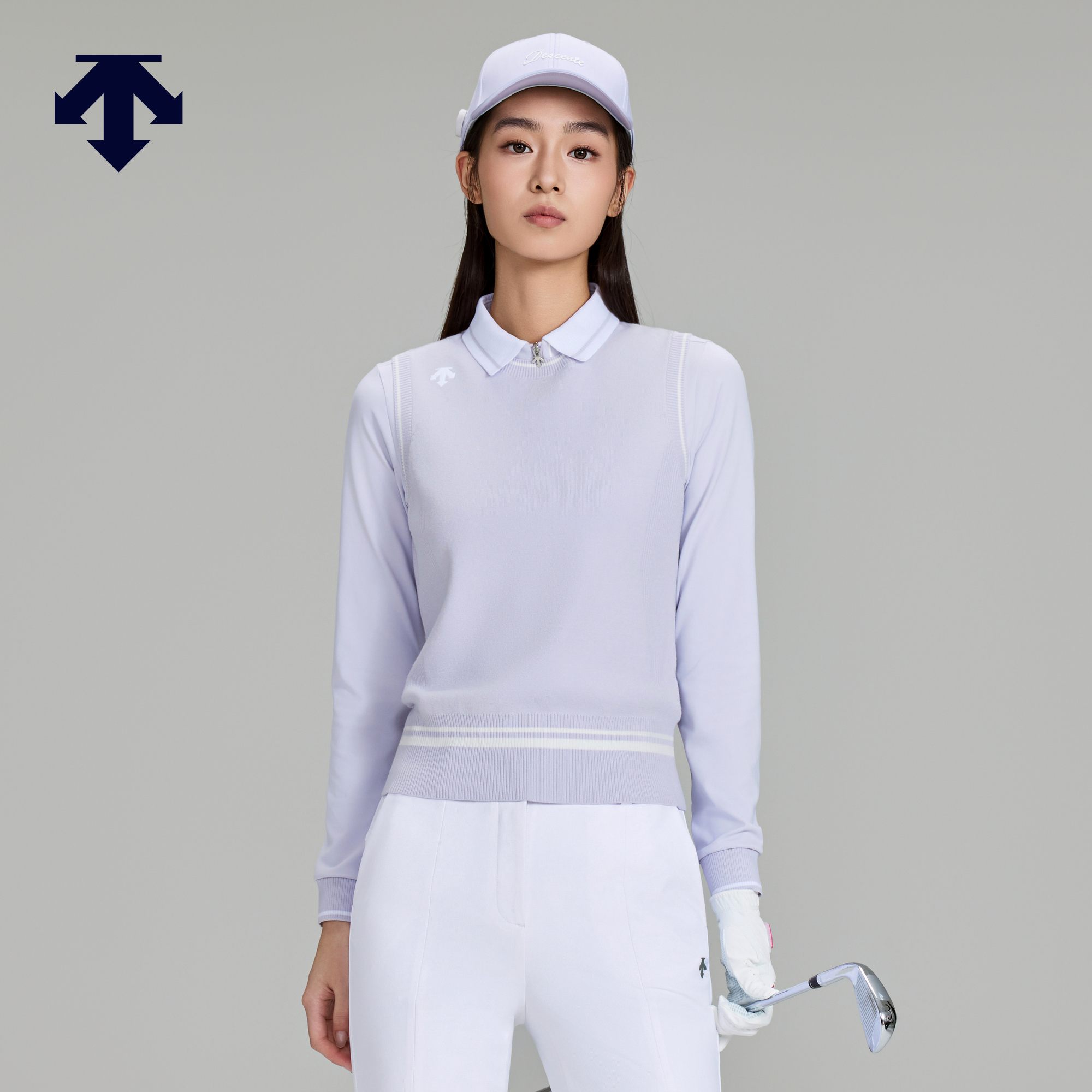 DESCENTEGOLF 迪桑特高尔夫女士PRO系列毛衣马夹背心 秋冬新品