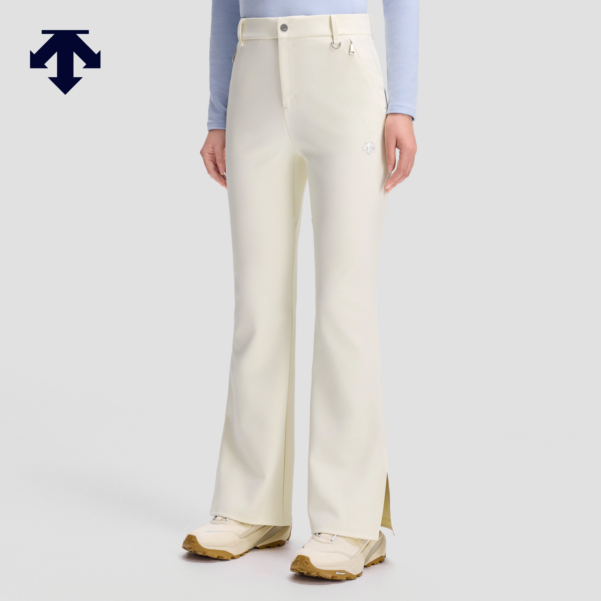 【容祖儿同款】DESCENTE迪桑特女士抓绒梭织运动长裤秋冬新品