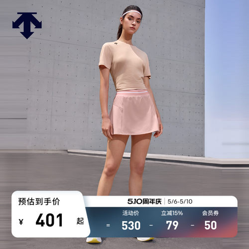 DESCENTE迪桑特WOMEN’S TRAINING系列女士短袖针织衫T恤