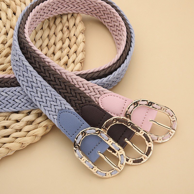 2025新款女士编织百搭牛仔裤腰带免打孔帆布松紧弹性学生装饰皮带,服饰配件/皮带/帽子/围巾,腰带/皮带/腰链,淘宝优惠券,粉丝福利购,淘宝优惠卷