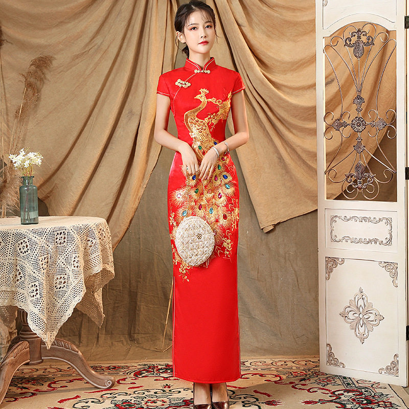 2026新款旗袍改良版连衣裙年轻款气质优雅少女中国风敬酒服春季高