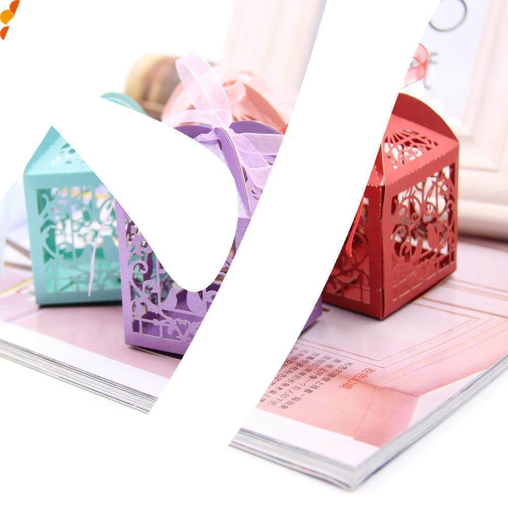 25pcs lovely birds diy candy box wedding favors paper gift b
