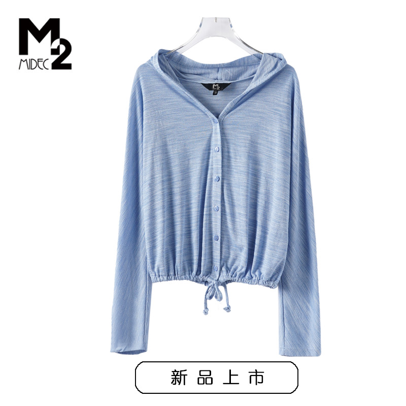 M2新款2024连帽长袖针织衫