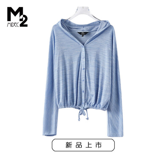 M2新款2024连帽长袖针织衫