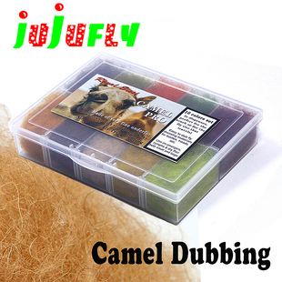 新品微物飞蝇钩绑制材料 骆驼纤维camel dubbing柔软卷曲躯体纤维