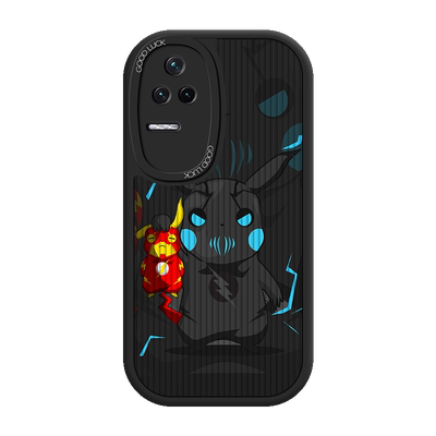 适用于红米k50手机壳至尊版男pro新款k40侧边k30竖条纹k40s直边硅胶k20大眼睛Redmi保护套全包防摔5o卡通潮牌