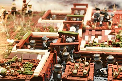 废墟大型版场景积木玩具