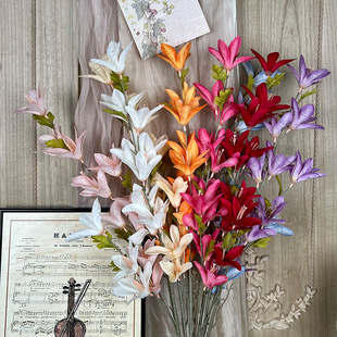 风雨兰假花仿真绢花婚庆礼堂地排路引用花家居高级感成品装饰