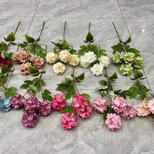 4头梦幻绣球仿真花婚庆礼堂造景引路布置插花酒店家居摆件绣球