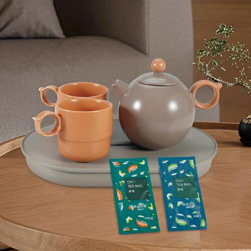 桔子酒店同款一壶两杯功夫茶具套装家用办公简约茶壶茶杯茶盘