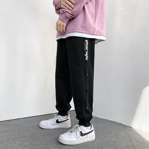 运动裤男士休闲长裤春秋款宽松411-1-k857-p45图片