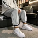 束脚条纹边高级感裤子休闲卫裤男411-1-k188-p35，男装休闲裤，星座410-2