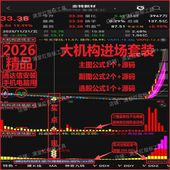 2026大机构进场套装 通达信主副图选股源码 精准低位启动波段中短线