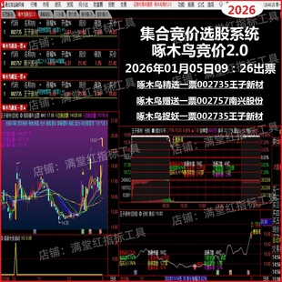 2026啄木鸟主板定制2.0集合竞价抓涨停热点板块打板技术选股系统