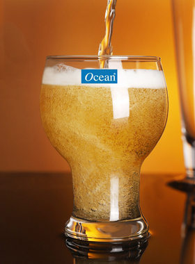 ocean玻璃精酿啤酒杯果汁饮料杯