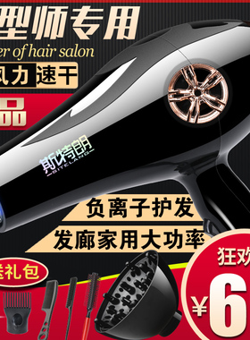 斯特朗吹风机家用负离子护发大功率发廊风力发型师专用电吹风速干