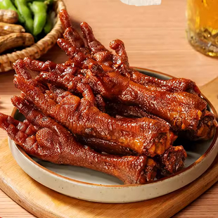 谭八爷老卤鸡爪256g草本秘制卤味鸡脚黑鸡爪虎皮凤爪解馋零食小吃