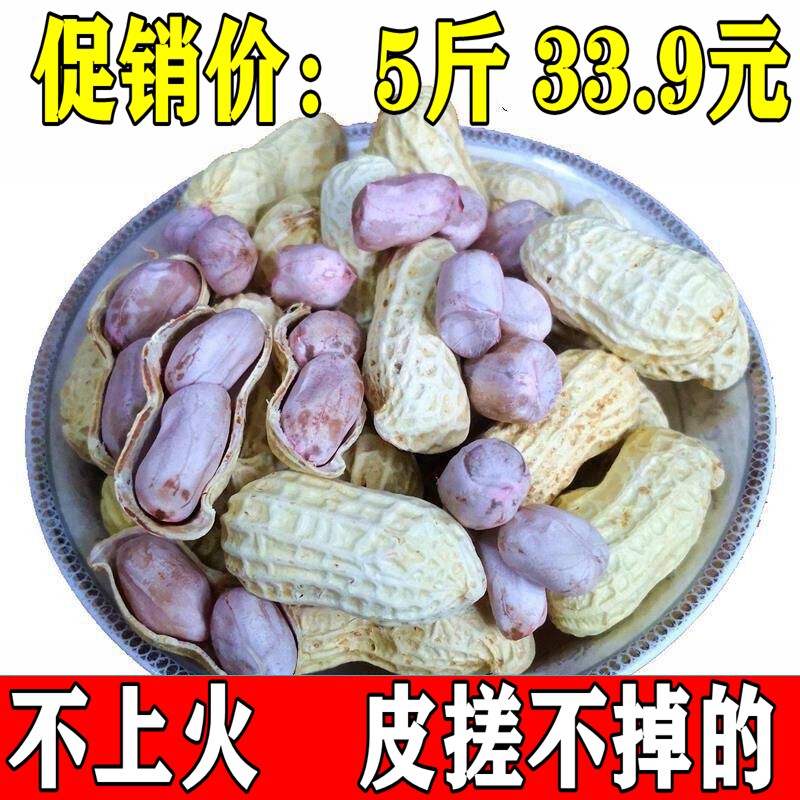 鲜挖九目水煮晒干花生原味盐煮儿时下酒零食