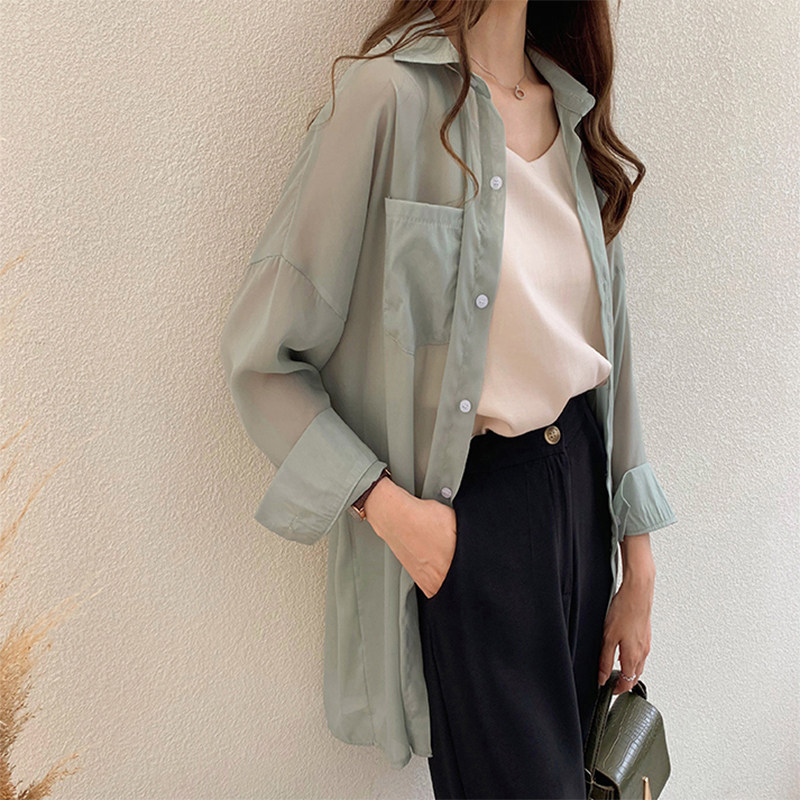中长防晒衣女仙女2019夏季新款宽松超很仙洋气防晒衫服森女薄外套|ruв категории Женская одежда, короткое пальто - от Buy2taobao.com для оказания профессиональной услуги покупки агента Taobao