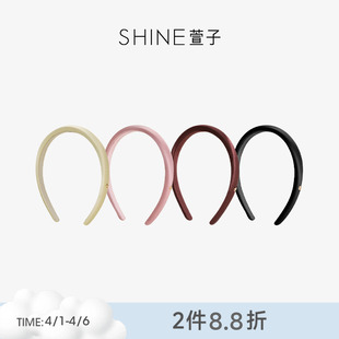 SHINE萱子饰品极简真丝发箍气质细边发饰生日礼物早春配色