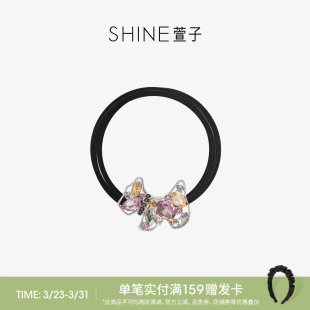 SHINE萱子饰品卡通狗狗发绳动物盘发发圈简约高弹耐用生日礼物