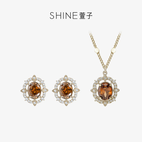 SHINE萱子复古奢华项链耳环