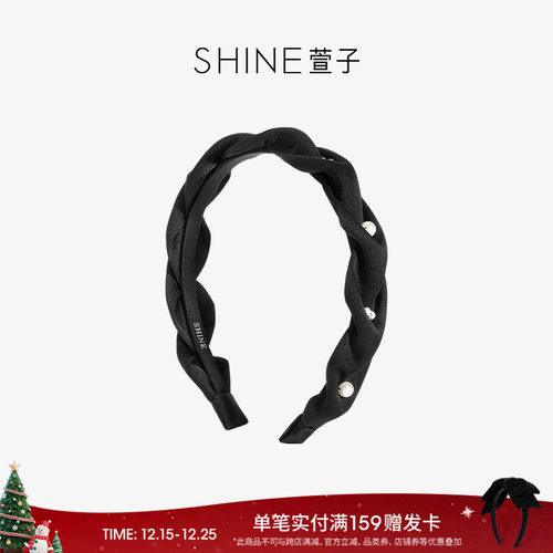 萱子饰品优雅珍珠缎面发卡