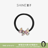 SHINE萱子饰品卡通狗狗发绳动物盘发发圈简约高弹耐用生日礼物