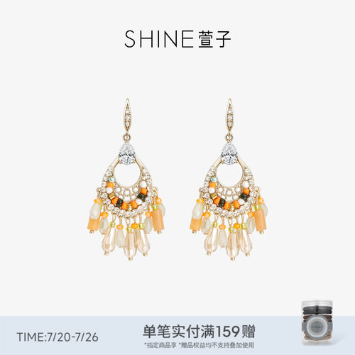 SHINE萱子原野牧歌民族风耳钩