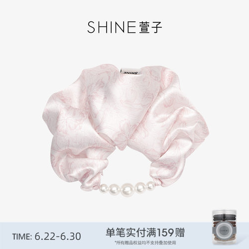 SHINE萱子海棠系列花朵珍珠发圈