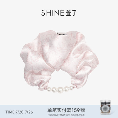 SHINE萱子海棠系列花朵珍珠发圈