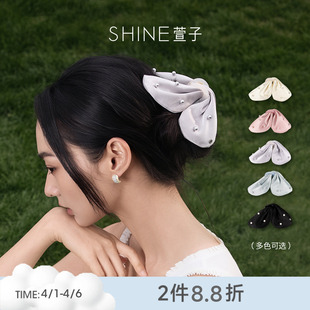 SHINE萱子饰品糖霜珠光系列优雅蝴蝶珍珠抓夹亚克力抓夹早春配色