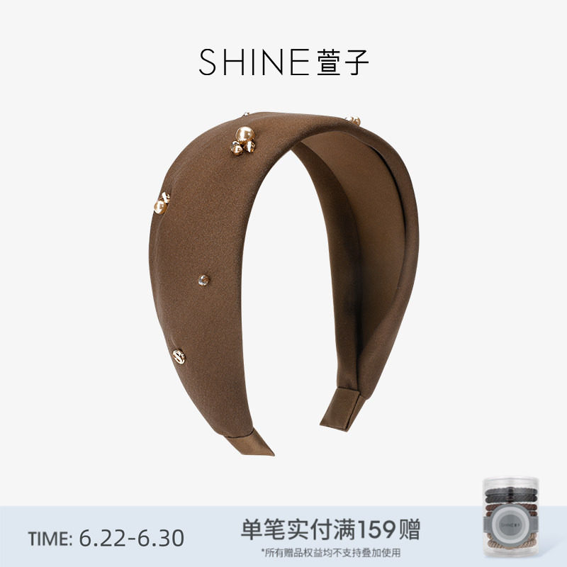 SHINE萱子咖羽梦影系列珍珠发箍