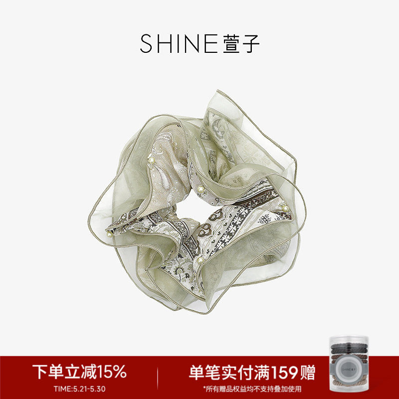 SHINE萱子饰品森屿花序系列轻纱发圈发绳大肠发圈约会穿搭