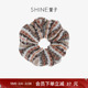会员立减 SHINE萱子饰品针织费尔岛系列复古百搭大肠条纹发圈