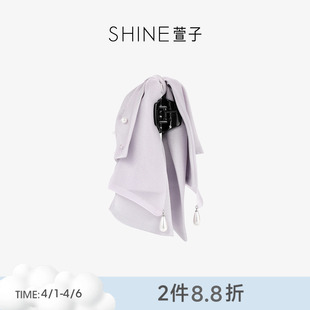 SHINE萱子饰品轻纱幻影系列蝴蝶结抓夹多层堆叠垂感发夹早春配色