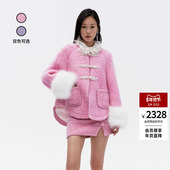 lefame拉飞姆冬季 呢料外套女温柔显瘦气质 款 东方老钱风新中式 衬衫