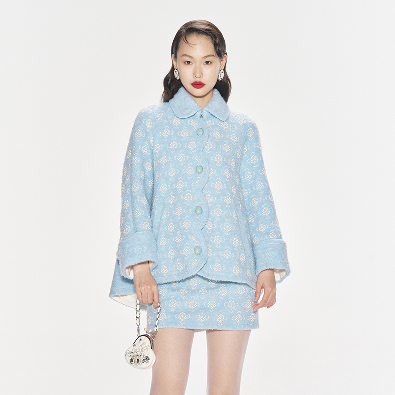 LEFAME中长款复古摩登外套