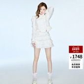 新款 时尚 宫廷风收腰绣花边装 lefame拉飞姆2025秋季 饰衬衫 上衣女