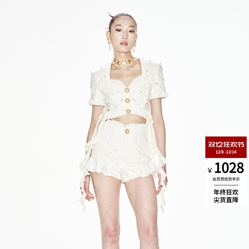 lefame菱形格短款段外他