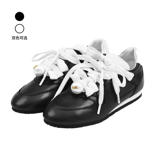 蝴蝶结绑带复古德训鞋