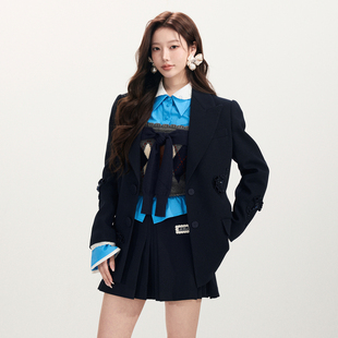 廓形学院风立体绣花西装 经典 外套 时尚 lefame拉飞姆2026早春新品